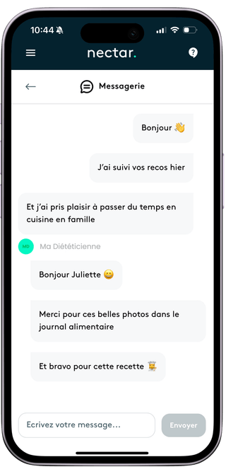 Messagerie diététicien